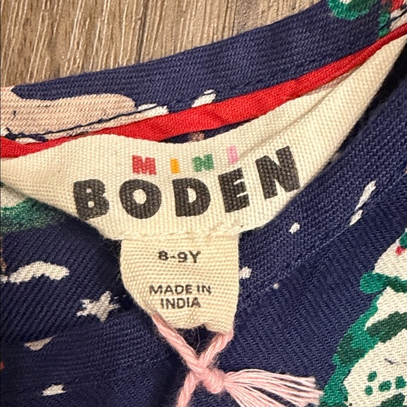 Boden Navy Blue Forest Print Dress - Picture 2 of 3